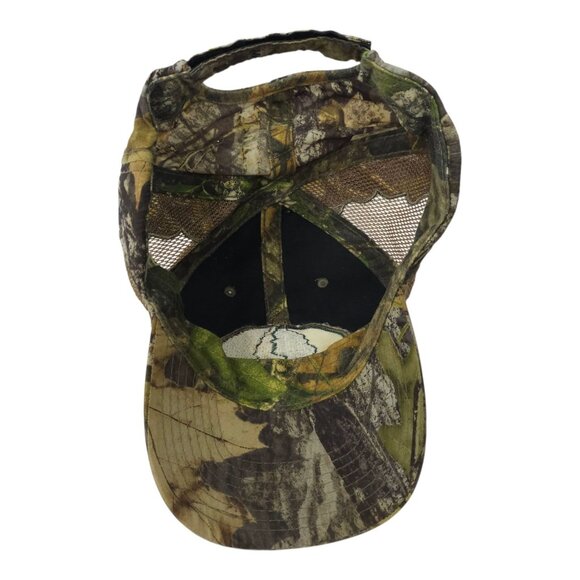 Mossy Oak Mesh Strapback Cap Hat Embroidered Logo Patch Baseball Trucker Hunter - Picture 5 of 14